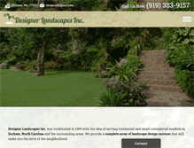 Tablet Screenshot of designerlandscapesinc.com